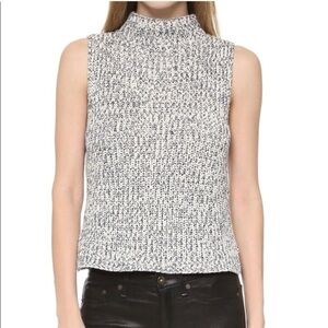 Madewell Black and White Knit Tank Top Small